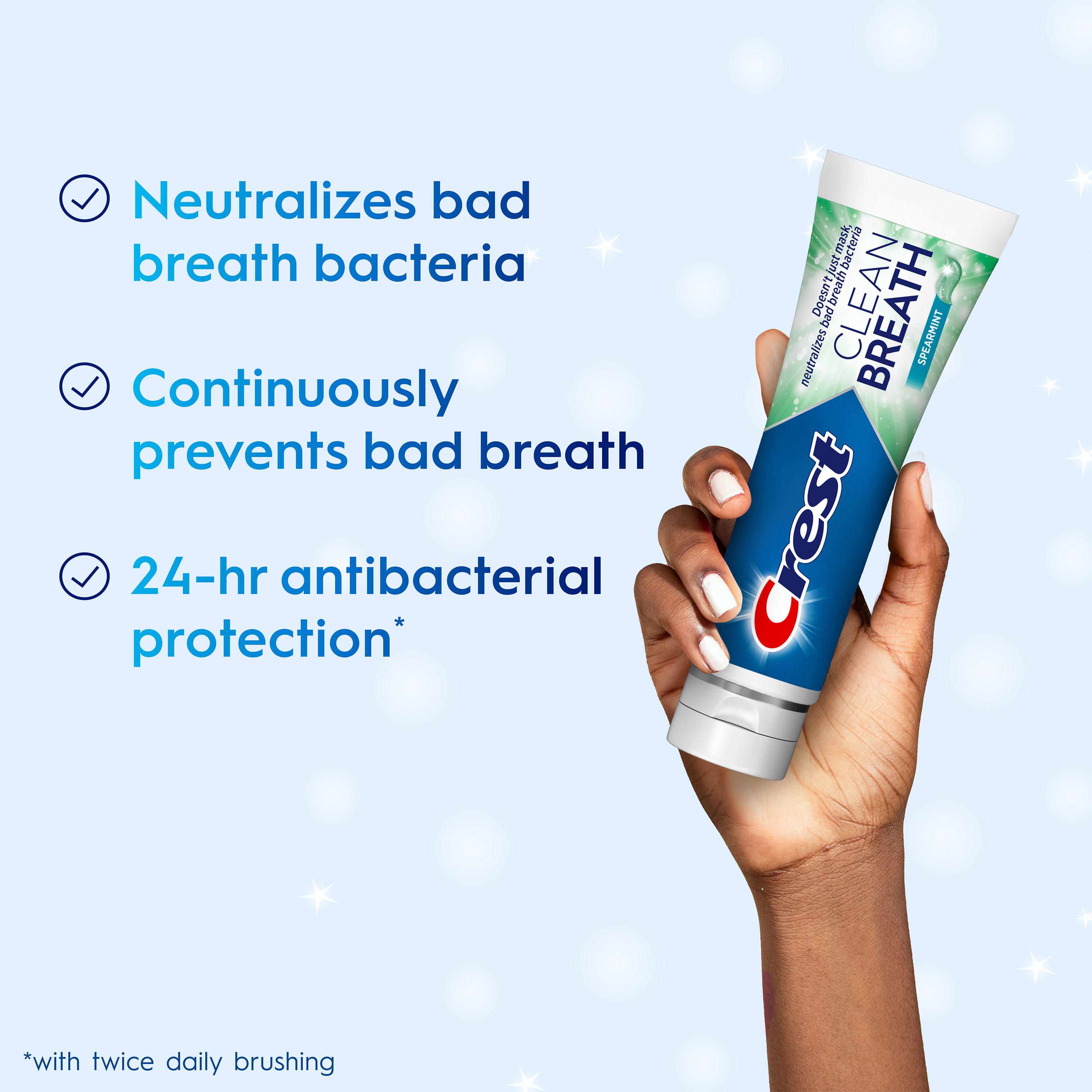 Crest Toothpaste Clean Breath Spearmint - View 2