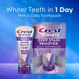 Crest 3DWhite Brilliance Deep Stain Remover Ultra White Toothpaste, 2.1oz - View 2