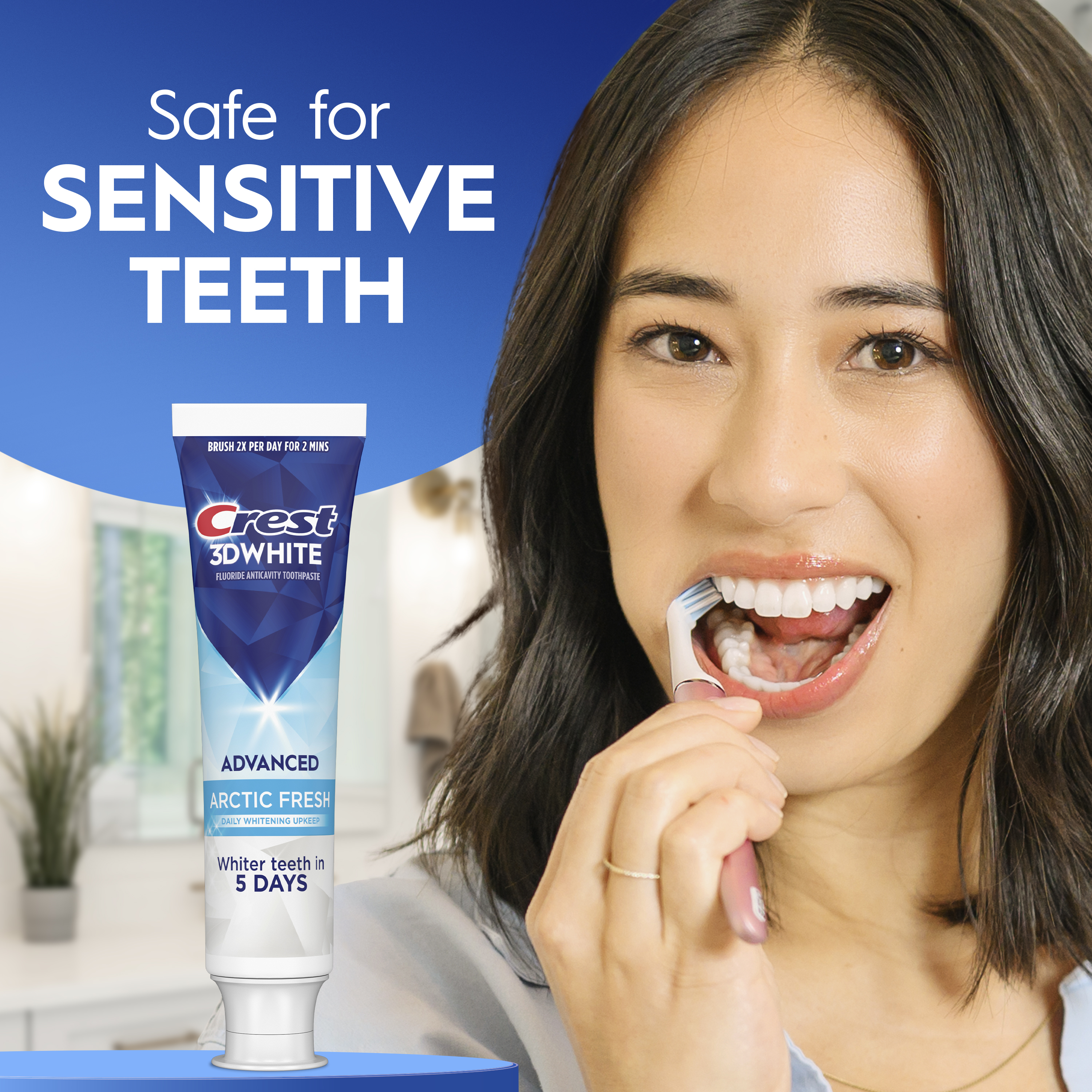 Crest 3DWhite Whitening Toothpaste, Advanced Arctic Fresh - View 3