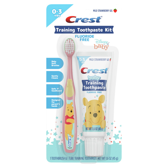 Crest Baby Training Toothpaste and Toothbrush Kit, Disney Winnie the Pooh, Mild