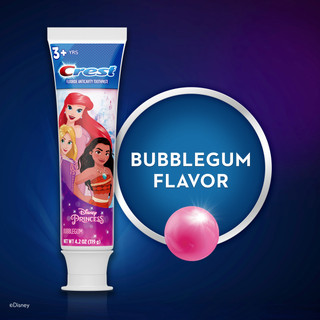 Crest Kids Toothpaste with Fluoride, Disney Princess, Bubblegum Flavor, 4.2oz, - View 3