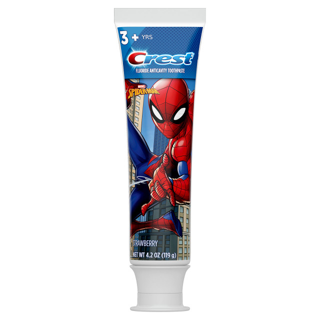 Crest Kids Toothpaste with Fluoride, MARVEL Spider-Man, Strawberry Flavor,