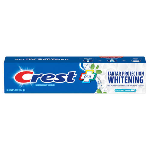 Crest Plus Tartar Protection Toothpaste, Whitening Cool Mint
