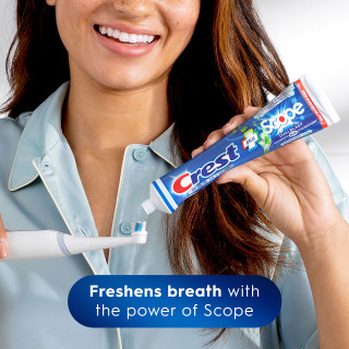 Crest Premium Plus Scope Dual Blast Toothpaste, Intense Mint - View 3